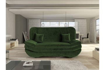 Figurelle Bäddsoffa 2-sits i Chenille - Grön - Möbler - Soffa - Bäddsoffa - 2 sits bäddsoffa