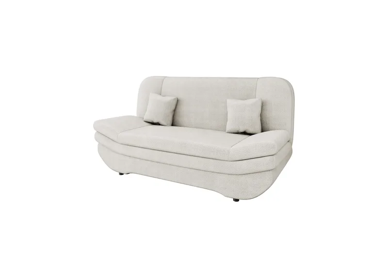 Figurelle Bäddsoffa 2-sits i Chenille, Vit