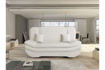 Figurelle Bäddsoffa 2-sits i Chenille - Vit - Möbler - Soffa - Bäddsoffa - 2 sits bäddsoffa