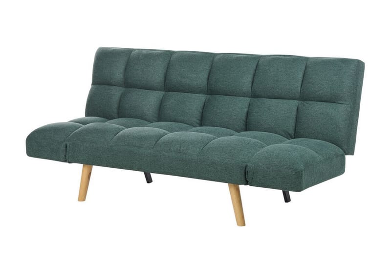 Fiora Bäddsoffa 3-sits - Grön/Ljust trä - Möbler - Soffa - Bäddsoffa - 3 sits bäddsoffa
