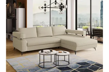 Fito Bäddsoffa med Divan 3-sits - Beige - Möbler - Soffa - Bäddsoffa - Bäddsoffa divan