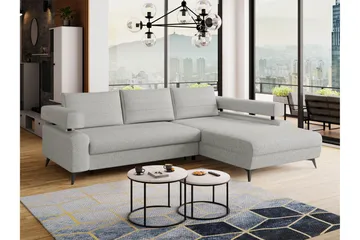 Fito Bäddsoffa med Divan 3-sits - Grå - Möbler - Soffa - Bäddsoffa - Bäddsoffa divan