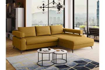 Fito Bäddsoffa med Divan 3-sits - Gul - Möbler - Soffa - Bäddsoffa - Bäddsoffa divan