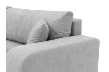Flo 3-sits Bäddsoffa med Förvaring i Tyg - Grå - Möbler - Soffa - Bäddsoffa - 3 sits bäddsoffa