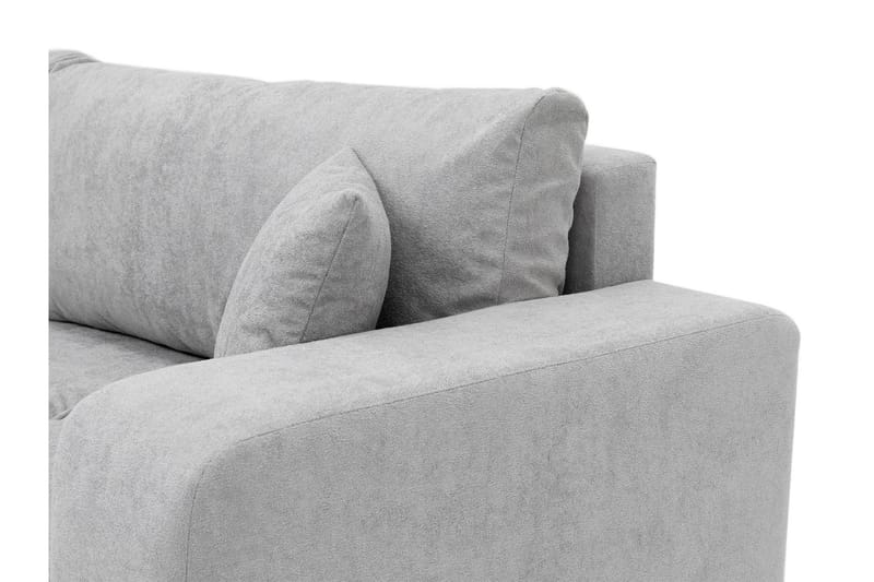 Flo 3-sits Bäddsoffa med Förvaring i Tyg - Grå - Möbler - Soffa - Bäddsoffa - 3 sits bäddsoffa