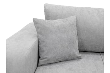 Flo 3-sits Bäddsoffa med Förvaring i Tyg - Grå - Möbler - Soffa - Bäddsoffa - 3 sits bäddsoffa