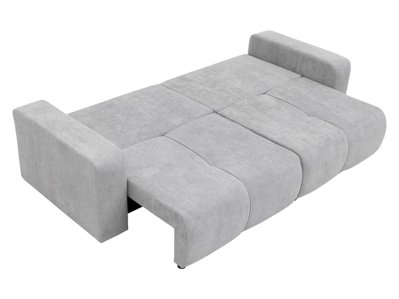 Flo 3-sits Kubisk Bäddsoffa med Förvaring i Bouclé - Grön - Möbler - Soffa - Bäddsoffa - 3 sits bäddsoffa