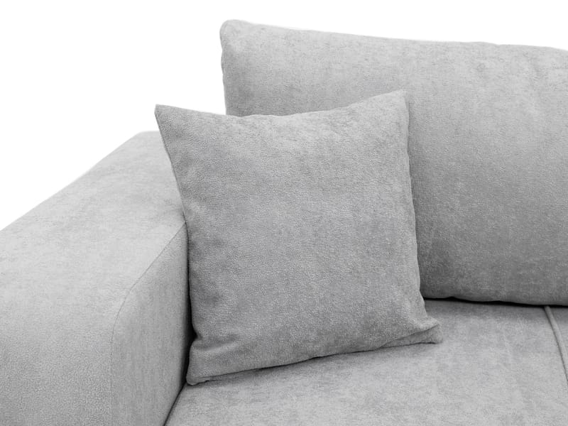 Flo 3-sits Kubisk Bäddsoffa med Förvaring i Bouclé - Grön - Möbler - Soffa - Bäddsoffa - 3 sits bäddsoffa
