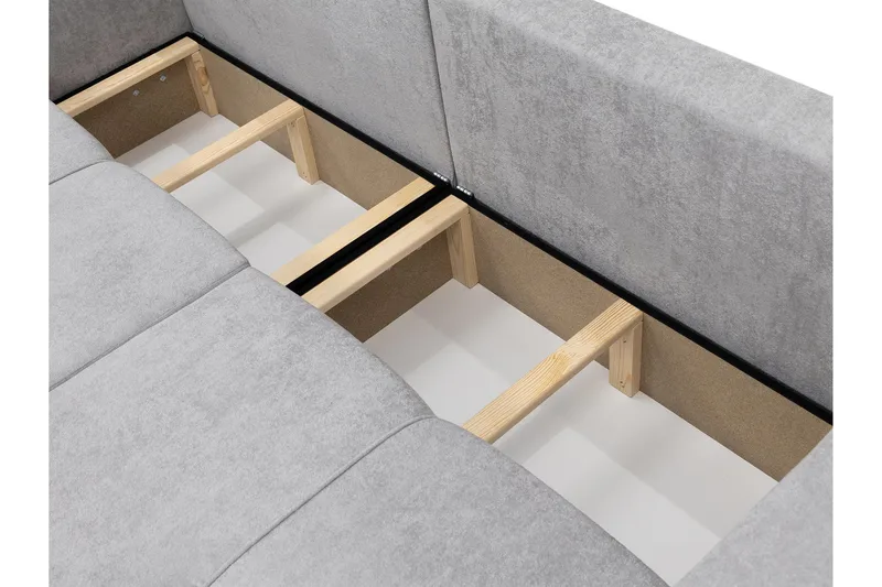 Flo Bäddsoffa 3-sits i Plysch - Beige - Möbler - Soffa - Bäddsoffa - 3 sits bäddsoffa