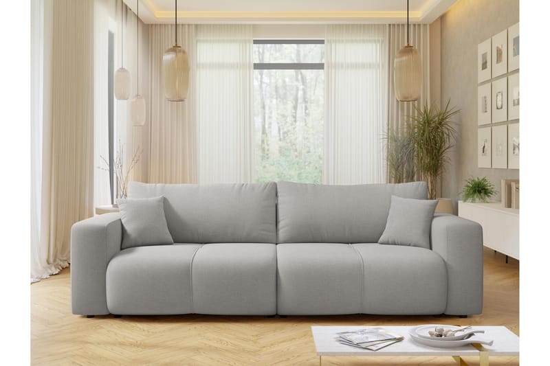 Flo Bäddsoffa 3-sits - Ljusgrå - Möbler - Soffa - Bäddsoffa - 3 sits bäddsoffa
