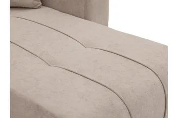 Flo Bäddsoffa Dubbeldivan 4-sits i Plysch - Vit - Möbler - Soffa - Bäddsoffa - U bäddsoffa