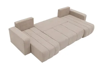 Flo Bäddsoffa Dubbeldivan 4-sits - Ljusgrå - Möbler - Soffa - Bäddsoffa - U bäddsoffa