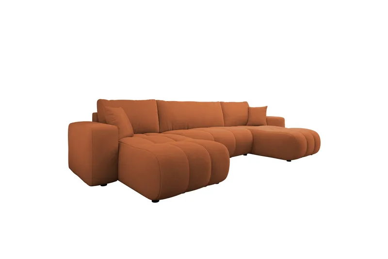 Flo Bäddsoffa Dubbeldivan 4-sits - Orange - Möbler - Soffa - Bäddsoffa - U bäddsoffa