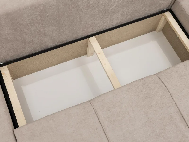 Flo Bäddsoffa Dubbeldivan 4-sits - Vit - Möbler - Soffa - Bäddsoffa - U bäddsoffa