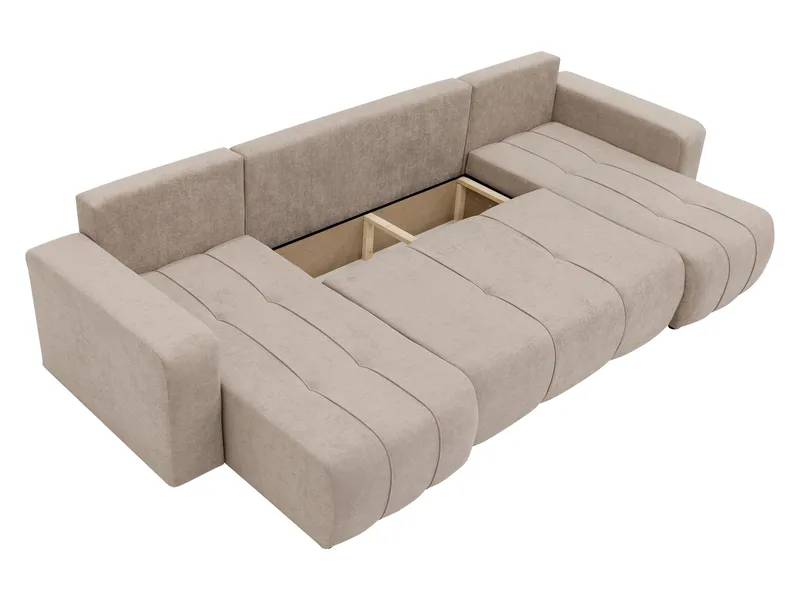 Flo Bäddsoffa Dubbeldivan 4-sits - Vit - Möbler - Soffa - Bäddsoffa - U bäddsoffa