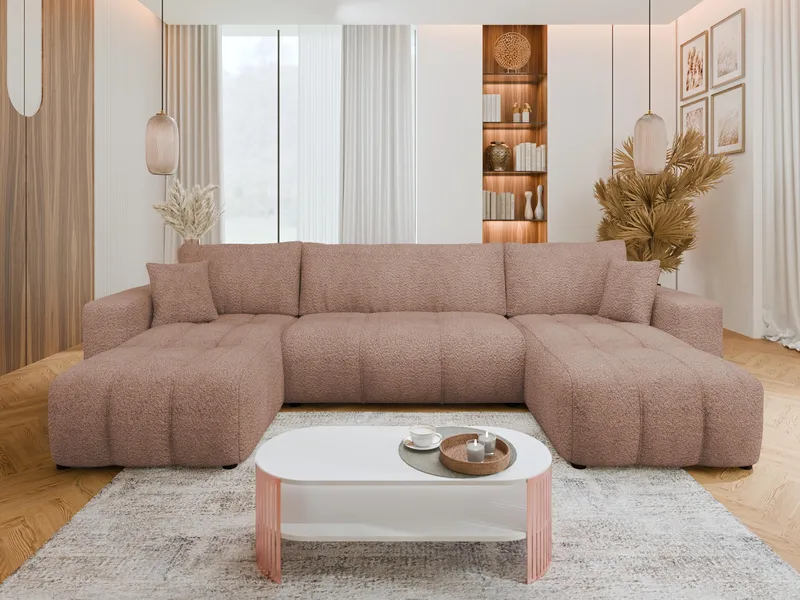 Flo Bäddsoffa Dubbeldivan 4-sits - Vit - Möbler - Soffa - Bäddsoffa - U bäddsoffa