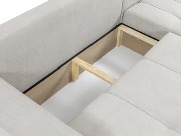 Flo Bäddsoffa med Divan 3-sits - Beige - Möbler - Soffa - Bäddsoffa - Bäddsoffa divan