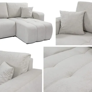 Flo Bäddsoffa med Divan 3-sits - Beige - Möbler - Soffa - Bäddsoffa - Bäddsoffa divan