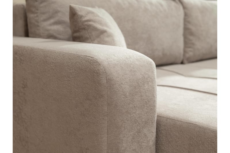 Flo Bäddsoffa med Divan 3-sits - Grå - Möbler - Soffa - Bäddsoffa - Bäddsoffa divan