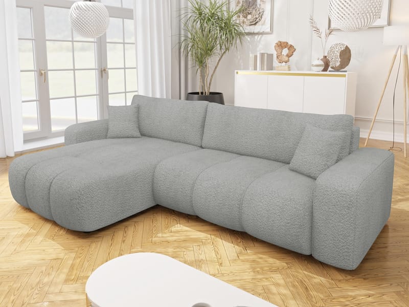 Flo Bäddsoffa med Divan 3-sits - Grå - Möbler - Soffa - Bäddsoffa - Bäddsoffa divan