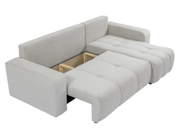 Flo Bäddsoffa med Divan 3-sits - Grå - Möbler - Soffa - Bäddsoffa - Bäddsoffa divan