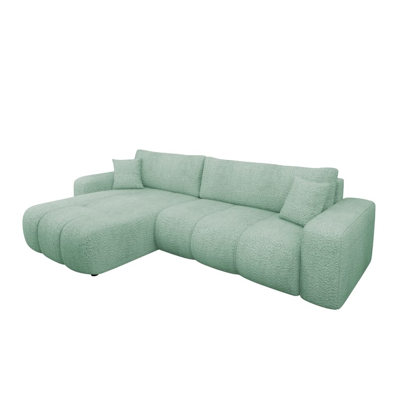Flo Bäddsoffa med Divan 3-sits, Grön