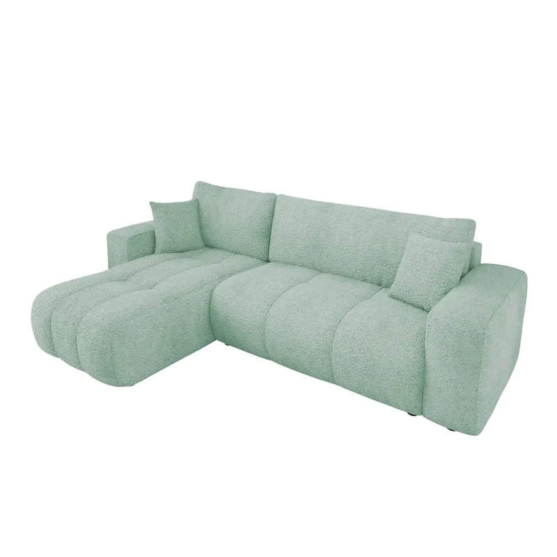 Flo Bäddsoffa med Divan 3-sits, Grön