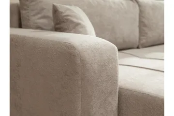 Flo Bäddsoffa med Divan 3-sits i Plysch - Gul - Möbler - Soffa - Bäddsoffa - Bäddsoffa divan