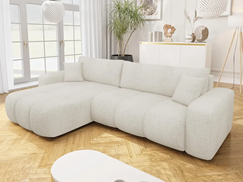 Flo Bäddsoffa med Divan 3-sits - Krämvit - Möbler - Soffa - Bäddsoffa - Bäddsoffa divan
