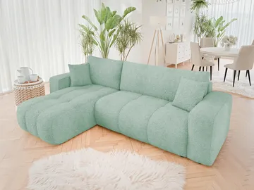 Flo Bäddsoffa med Divan 3-sits - Mintgrön - Möbler - Soffa - Bäddsoffa - Bäddsoffa divan