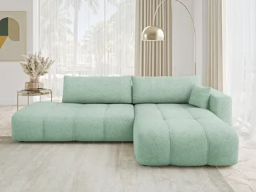 Flo Bäddsoffa med Divan 4-sits - Blå - Möbler - Soffa - Bäddsoffa - Bäddsoffa längsbäddad