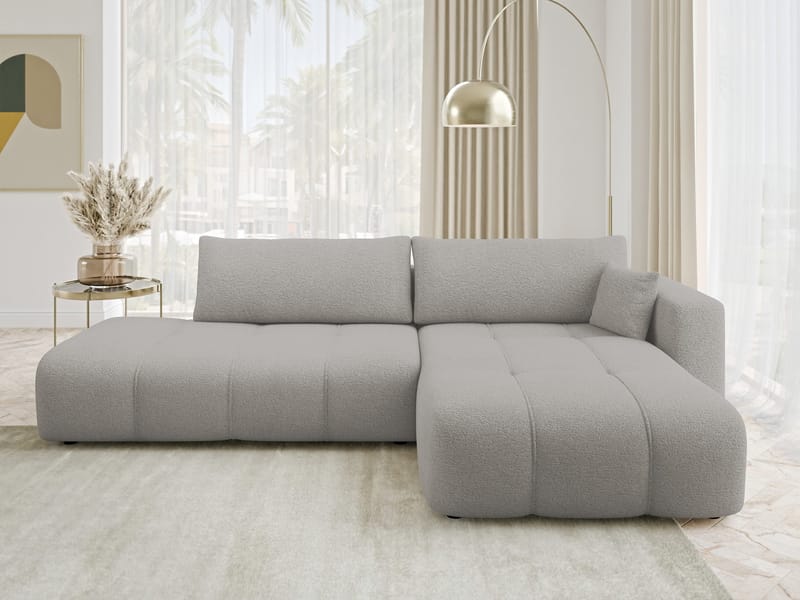 Flo Bäddsoffa med Divan 4-sits - Ljusgrå - Möbler - Soffa - Bäddsoffa - Bäddsoffa divan