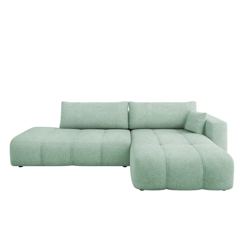 Flo Bäddsoffa med Divan 4-sits, Mintgrön