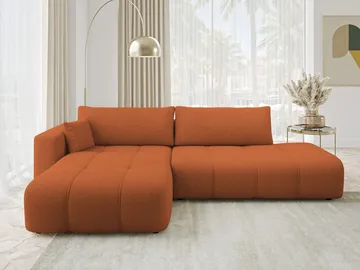 Flo Bäddsoffa med Divan 4-sits - Orange - Möbler - Soffa - Bäddsoffa - Bäddsoffa längsbäddad