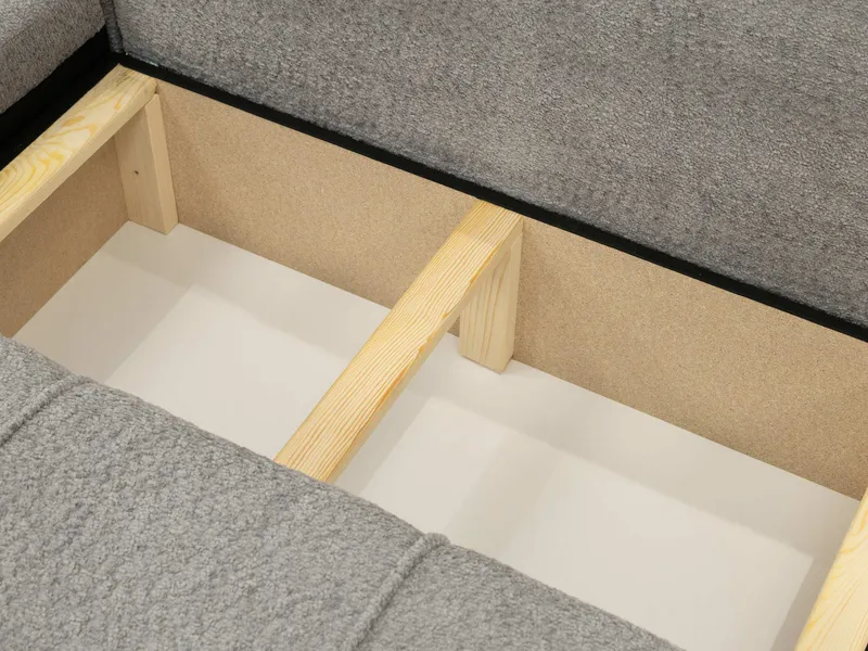 Flo Bäddsoffa med Divan 4-sits - Svart - Möbler - Soffa - Bäddsoffa - Bäddsoffa divan