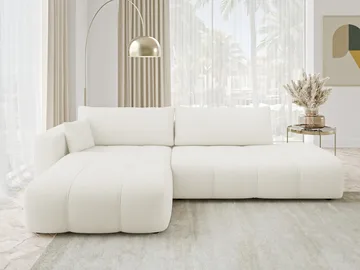 Flo Bäddsoffa med Divan 4-sits - Vit - Möbler - Soffa - Bäddsoffa - Bäddsoffa divan