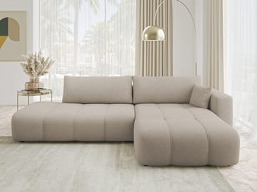 Flo Bäddsoffa med Divan 4-sits - Vit - Möbler - Soffa - Bäddsoffa - Bäddsoffa divan