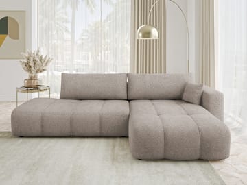 Flo Bäddsoffa med Divan 4-sits - Vit - Möbler - Soffa - Bäddsoffa - Bäddsoffa divan