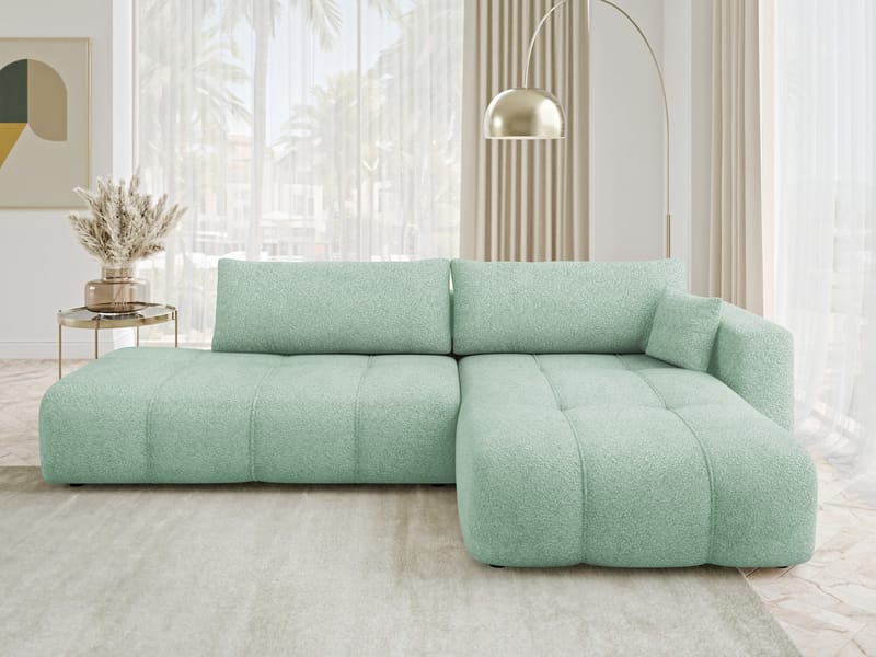 Flo Bäddsoffa med Divan 4-sits - Vit - Möbler - Soffa - Bäddsoffa - Bäddsoffa divan