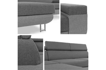 Fonti 3-sits Bäddsoffa Universal - Blå - Möbler - Soffa - Bäddsoffa - Bäddsoffa längsbäddad