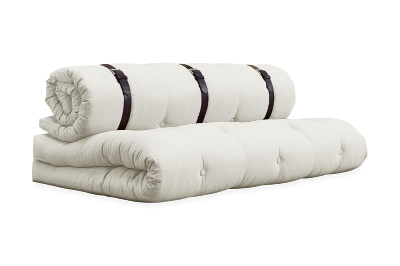 Bäddsoffa Buckle-Up Beige - Futon soffa