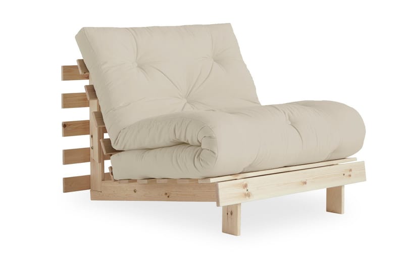 Bäddsoffa Roots Raw Beige/Trä/Natur - Karup Design - Fåtölj - Futon fåtölj