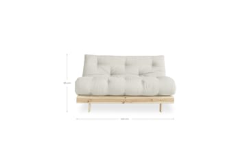 Bäddsoffa Roots Raw Natural/Trä/Natur - Karup Design - Möbler - Soffa - Bäddsoffa - Futon - Futon soffa