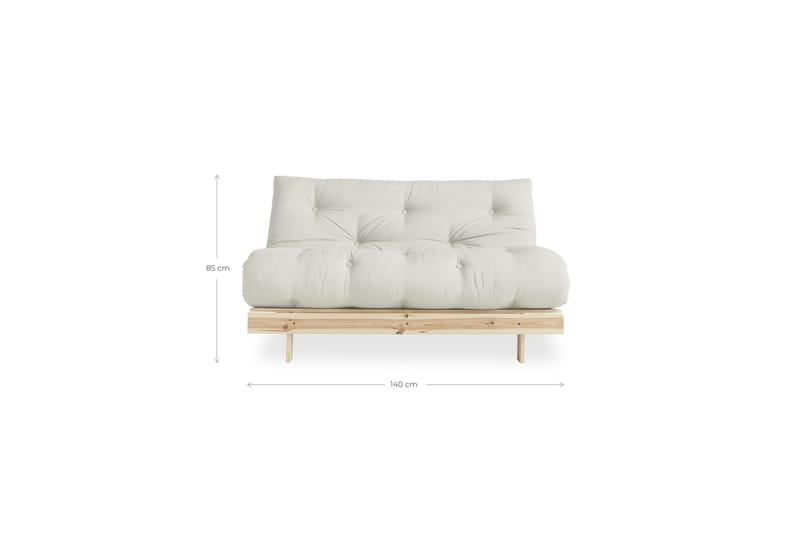 Bäddsoffa Roots Raw Natural/Trä/Natur - Karup Design - Möbler - Soffa - Bäddsoffa - Futon - Futon soffa