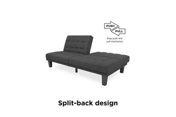 Dexter Futon Grå - Dorel Home - Möbler - Soffa - Bäddsoffa - Futon - Futon soffa