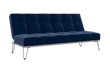 Elle Futon Sammet/Blå - Novogratz - Möbler - Soffa - Bäddsoffa - Futon - Futon soffa
