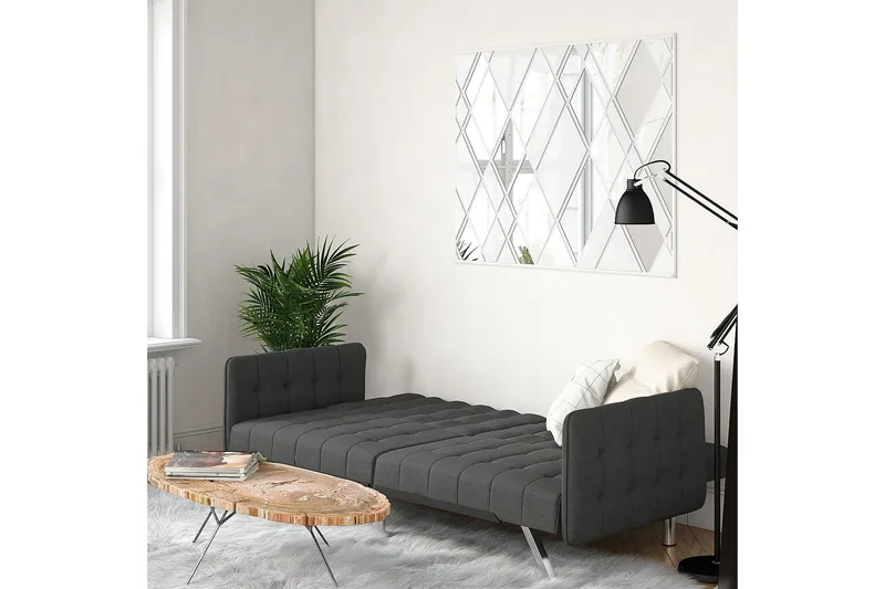 Emily Futon Linnegrå - Dorel Home - Möbler - Soffa - Bäddsoffa - Futon - Futon soffa