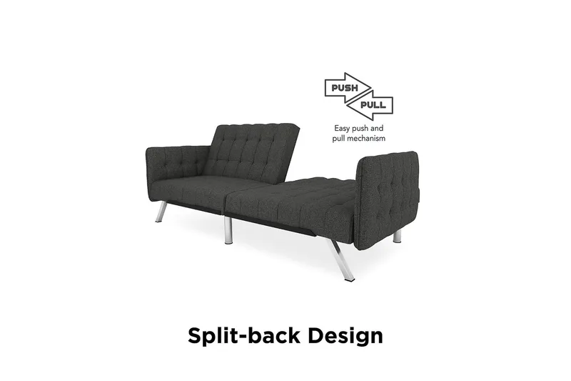 Emily Futon Linnegrå - Dorel Home - Möbler - Soffa - Bäddsoffa - Futon - Futon soffa