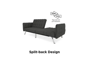 Emily Futon Linnegrå - Dorel Home - Möbler - Soffa - Bäddsoffa - Futon - Futon soffa