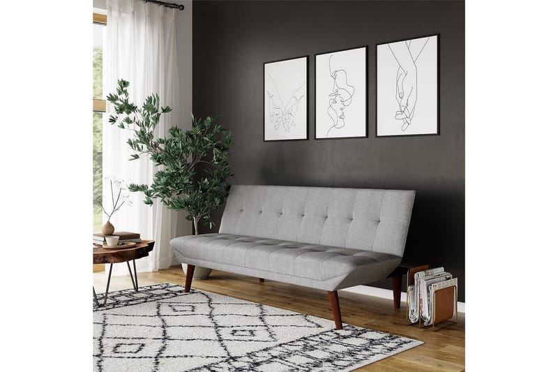 Futon Adley Ljuslinnegrå - Dorel Home - Futon soffa